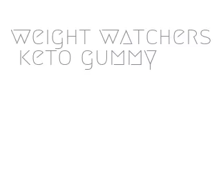 weight watchers keto gummy