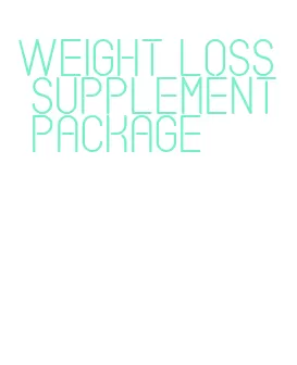 weight loss supplement package