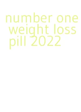 number one weight loss pill 2022