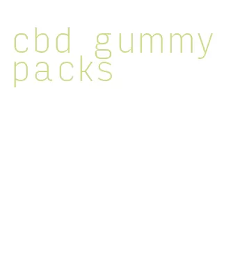 cbd gummy packs