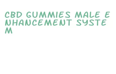 cbd gummies male enhancement system