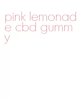 pink lemonade cbd gummy