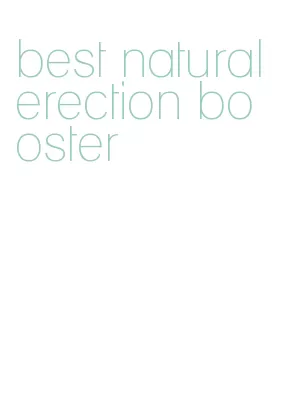 best natural erection booster