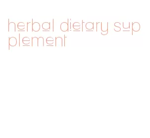 herbal dietary supplement