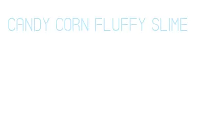 candy corn fluffy slime