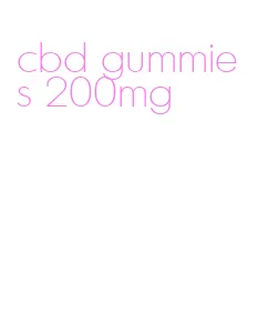 cbd gummies 200mg