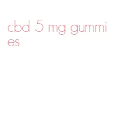 cbd 5 mg gummies