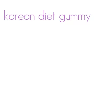 korean diet gummy