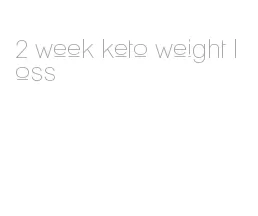 2 week keto weight loss