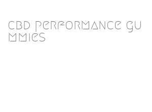 cbd performance gummies