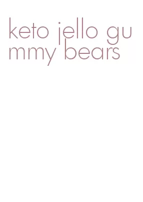 keto jello gummy bears