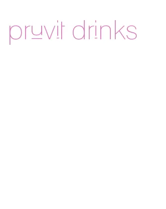 pruvit drinks