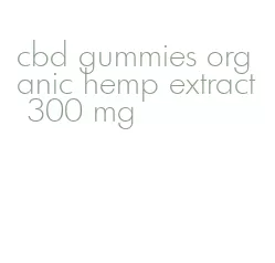 cbd gummies organic hemp extract 300 mg