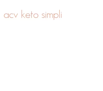 acv keto simpli