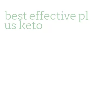 best effective plus keto