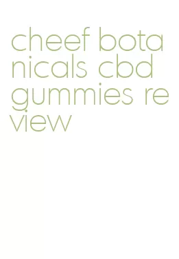 cheef botanicals cbd gummies review