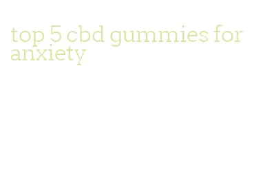 top 5 cbd gummies for anxiety