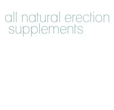 all natural erection supplements