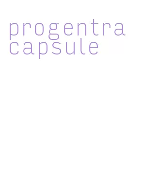 progentra capsule