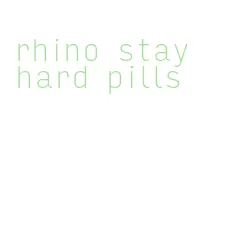 rhino stay hard pills