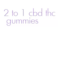 2 to 1 cbd thc gummies