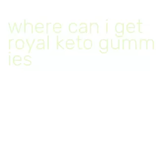 where can i get royal keto gummies