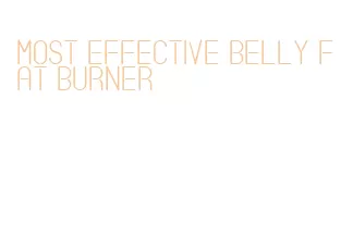 most effective belly fat burner