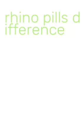 rhino pills difference