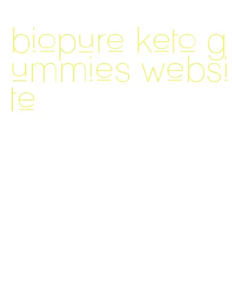 biopure keto gummies website