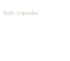 lean capsules