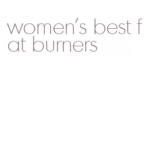 women's best fat burners