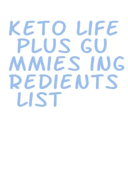 keto life plus gummies ingredients list