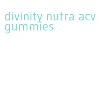 divinity nutra acv gummies