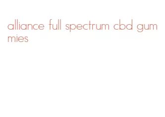 alliance full spectrum cbd gummies