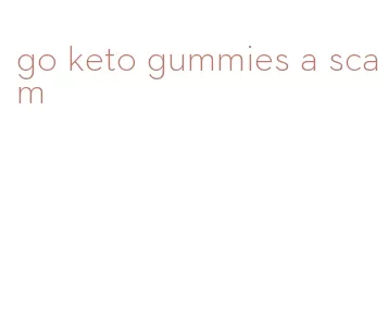 go keto gummies a scam