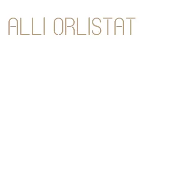 alli orlistat