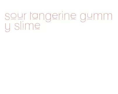 sour tangerine gummy slime