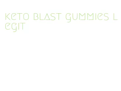 keto blast gummies legit