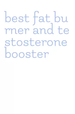 best fat burner and testosterone booster