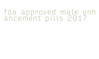 fda approved male enhancement pills 2017