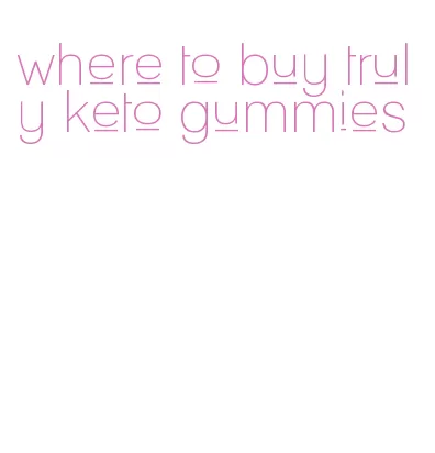 where to buy truly keto gummies