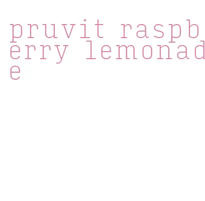 pruvit raspberry lemonade