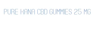 pure kana cbd gummies 25 mg