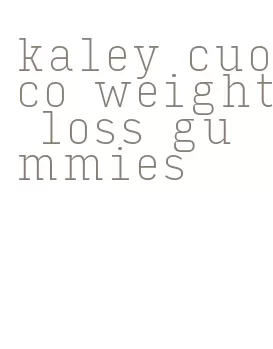 kaley cuoco weight loss gummies