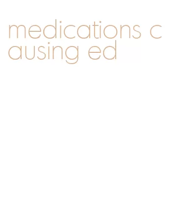 medications causing ed