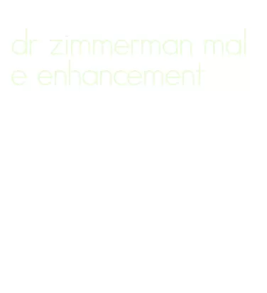 dr zimmerman male enhancement