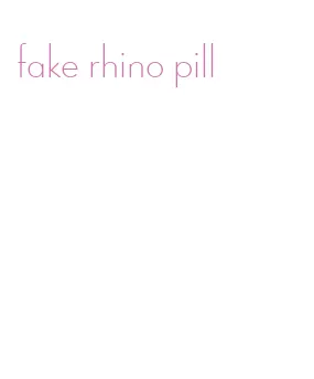 fake rhino pill