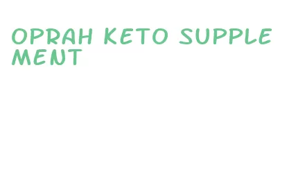 oprah keto supplement