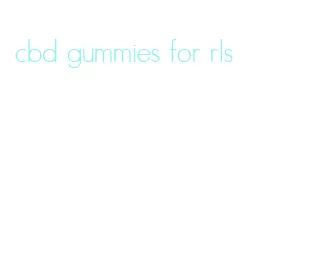 cbd gummies for rls