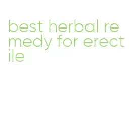 best herbal remedy for erectile